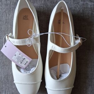 Wild Fable White Mary Jane Flats
